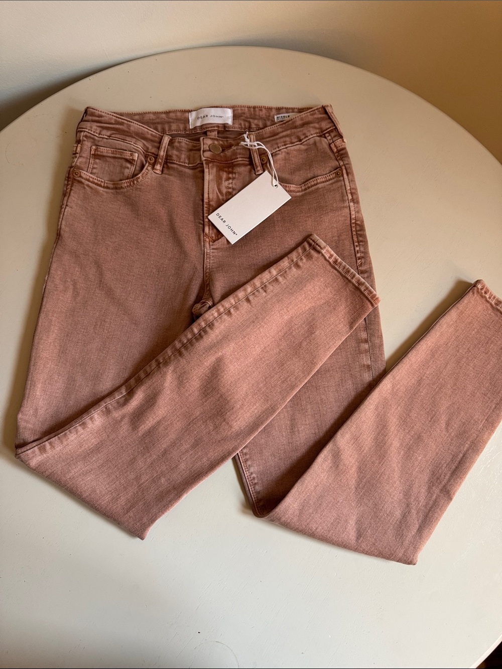 Dear John Gisele Skinny Jeans in Dusty Rose Blush NWT